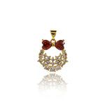 Shiny Exquisite Zircon Pendant-DIY Jewelry Accessories  20x18mm