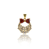 Shiny Exquisite Zircon Pendant-DIY Jewelry Accessories  20x18mm