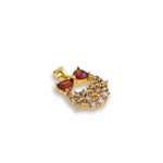 Shiny Exquisite Zircon Pendant-DIY Jewelry Accessories  20x18mm