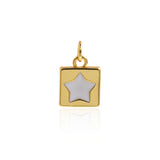 Minimalist Jewelry-Minimalist Enamel Star Pendant-DIY Jewelry Accessories  10x10mm