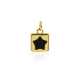 Minimalist Jewelry-Minimalist Enamel Star Pendant-DIY Jewelry Accessories  10x10mm