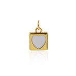 Minimalist Jewelry-Minimalist Enamel Love Pendant-DIY Jewelry Accessories  10x10mm
