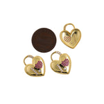 Minimalist Jewelry-Minimalist Heart Shaped Zircon Pendant-DIY Jewelry Accessories   20x17mm