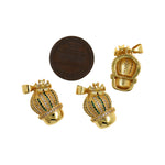 Personalized Jewelry-Exquisite Micropavé Cactus Ball Pendant-DIY Jewelry Accessories    20x12.5mm