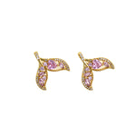 Personalized Jewelry-Exquisite Fishtail Zircon Pendant-DIY Jewelry Accessories  19x19mm