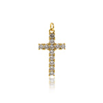 Minimalist Personalized Jewelry-Exquisite Cross Zircon Pendant-DIY Jewelry Accessories   28.5x16mm