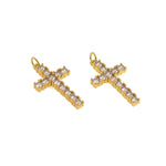Minimalist Personalized Jewelry-Exquisite Cross Zircon Pendant-DIY Jewelry Accessories   28.5x16mm