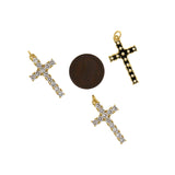 Minimalist Personalized Jewelry-Exquisite Cross Zircon Pendant-DIY Jewelry Accessories   28.5x16mm