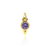Minimalist Personalized Jewelry-Exquisite Zircon Pointed Cone Pendant-DIY Jewelry Accessories   11x5.5mm
