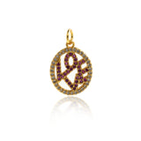Minimalist Personalized Jewelry-Exquisite Oval LOVE Pendant-DIY Jewelry Accessories   17x13.5mm