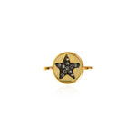 Personalized Jewelry-Exquisite Round Star Pendant-DIY Jewelry Accessories   8.5x13.5mm