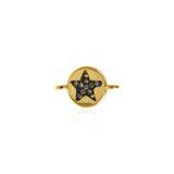 Personalized Jewelry-Exquisite Round Star Pendant-DIY Jewelry Accessories   8.5x13.5mm