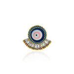 Personalized Jewelry-Exquisite Evil Eye Zircon Pendant-DIY Jewelry Accessories   16.5x14.5mm