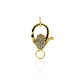 Exquisite Hamsa Lobster Clasp-DIY Jewelry Accessories   19x14mm