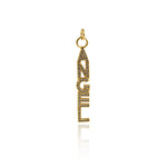 Shiny Micropavé Angel Pendant-DIY Jewelry Making Accessories   37x6mm