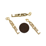 Shiny Micropavé Angel Pendant-DIY Jewelry Making Accessories   37x6mm