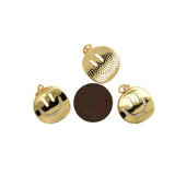 Minimalist Micropavé Smiley Face Pendant-DIY Jewelry Making Accessories  18mm