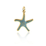 Exquisite Starfish Pendant-Personalized Jewelry Making Accessories  20.5x18.5mm