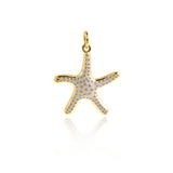 Exquisite Starfish Pendant-Personalized Jewelry Making Accessories  20.5x18.5mm