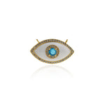 Exquisite Enamel Evil Eye Pendant-Personalized Jewelry Making Accessories  30.5x17.5mm