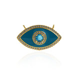 Exquisite Enamel Evil Eye Pendant-Personalized Jewelry Making Accessories  30.5x17.5mm