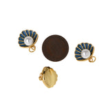 Shiny Scallop Zircon Pendant-Personalized Jewelry Making Accessories  16x15.5mm