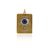 Rectangular Hamsa Pendant-Personalized Jewelry Making Accessories   31.5x22mm