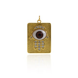 Rectangular Hamsa Pendant-Personalized Jewelry Making Accessories   31.5x22mm