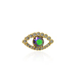 Exquisite Evil Eye Zircon Pendant-Personalized Jewelry Making Accessories  23.5x14mm