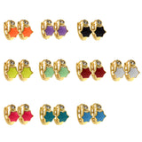 Minimalist Enamel Polaris Earrings-Personalized Jewelry Making Accessories  12.5x7.5mm