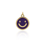 Minimalist Enamel Heart Pendant-DIY Jewelry Making Accessories   15mm