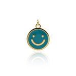 Minimalist Enamel Heart Pendant-DIY Jewelry Making Accessories   15mm