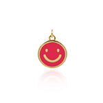Minimalist Enamel Heart Pendant-DIY Jewelry Making Accessories   15mm