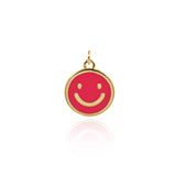 Minimalist Enamel Heart Pendant-DIY Jewelry Making Accessories   15mm