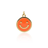 Minimalist Enamel Heart Pendant-DIY Jewelry Making Accessories   15mm