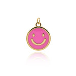 Minimalist Enamel Heart Pendant-DIY Jewelry Making Accessories   15mm