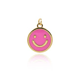 Minimalist Enamel Heart Pendant-DIY Jewelry Making Accessories   15mm