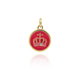 Minimalist Crown Pendant-Personalized Jewelry Making Accessories  12mm