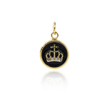 Minimalist Crown Pendant-Personalized Jewelry Making Accessories  12mm