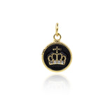 Minimalist Crown Pendant-Personalized Jewelry Making Accessories  12mm