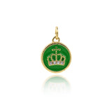 Minimalist Crown Pendant-Personalized Jewelry Making Accessories  12mm
