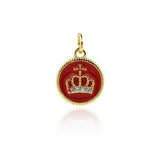 Minimalist Crown Pendant-Personalized Jewelry Making Accessories  12mm