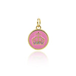 Minimalist Crown Pendant-Personalized Jewelry Making Accessories  12mm