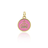 Minimalist Crown Pendant-Personalized Jewelry Making Accessories  12mm