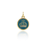 Minimalist Crown Pendant-Personalized Jewelry Making Accessories  12mm