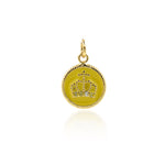 Minimalist Crown Pendant-Personalized Jewelry Making Accessories  12mm