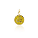 Minimalist Crown Pendant-Personalized Jewelry Making Accessories  12mm