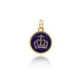 Minimalist Crown Pendant-Personalized Jewelry Making Accessories  12mm