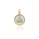 Minimalist Crown Pendant-Personalized Jewelry Making Accessories  12mm