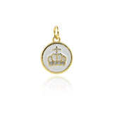 Minimalist Crown Pendant-Personalized Jewelry Making Accessories  12mm